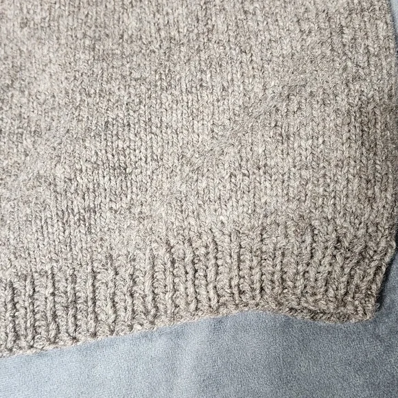 Puma Verde Fisherman Sweater Men's Size XL Beige 100% Wool Crew Neck - Picture 8 of 8